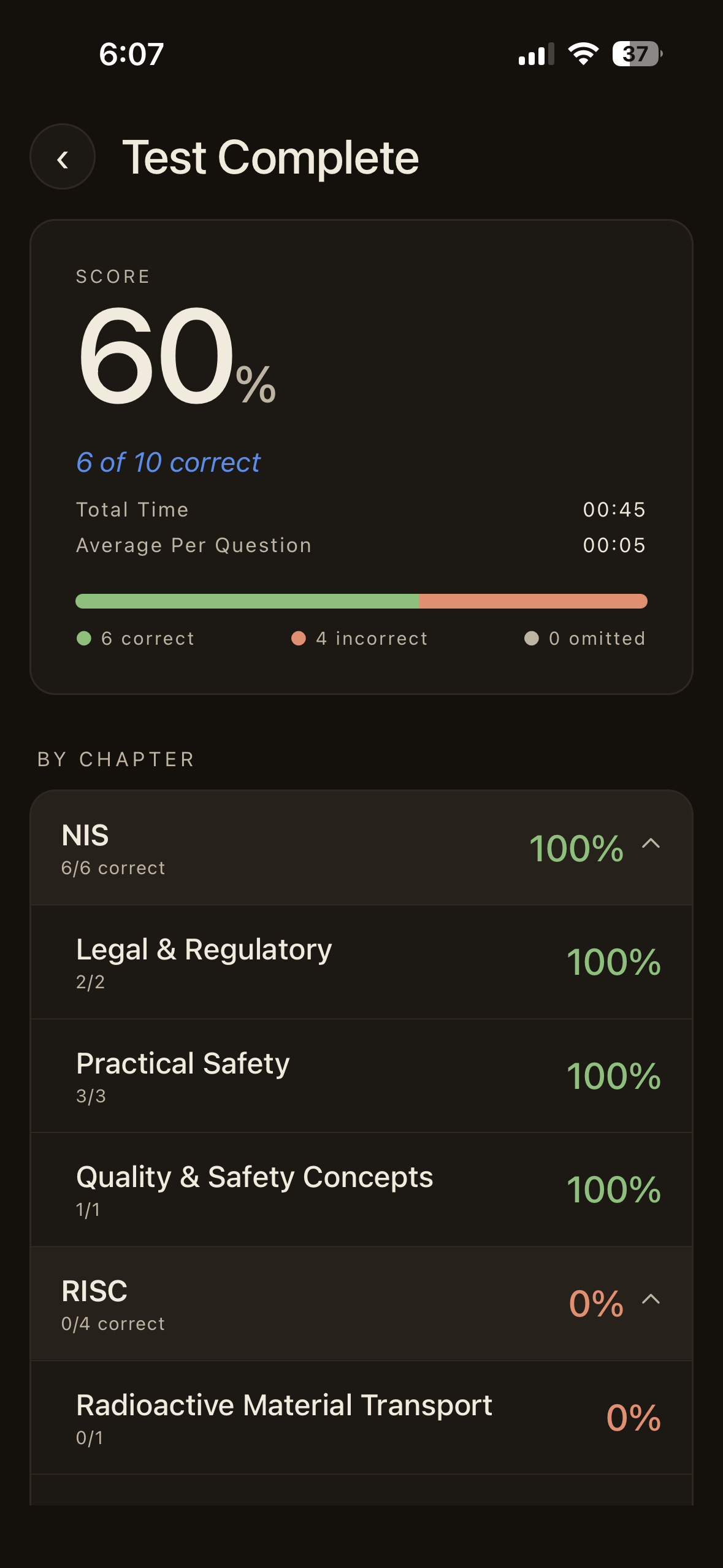 Test complete